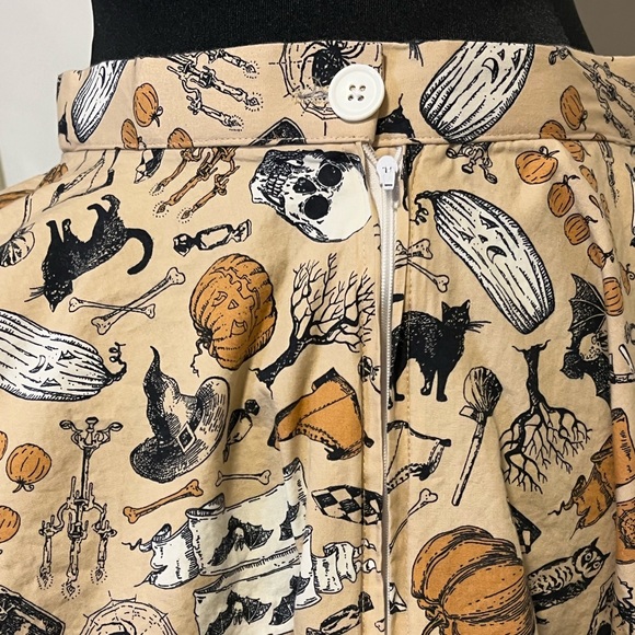 Unique Vintage Magnolia Park Halloween Circle Skirt - Picture 3 of 5